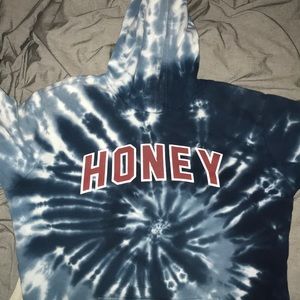 HONEY tie dye hoodie